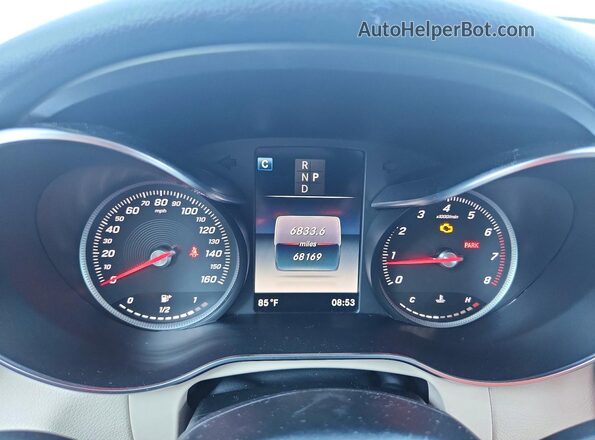 WDC0G4JB2JV024205 2018 MERCEDES-BENZ GLC-CLASS White Instrument cluster view
