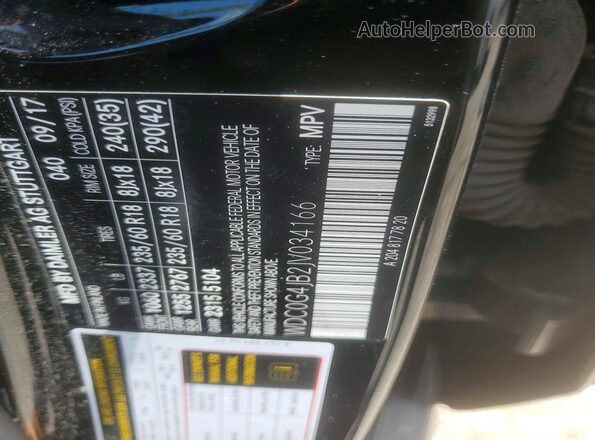 WDC0G4JB2JV034166 2018 MERCEDES-BENZ GLC-CLASS Black VIN sticker view