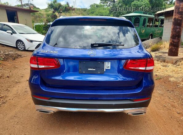 WDC0G4JB2JV038718 2018 MERCEDES-BENZ GLC-CLASS Синий Вид сзади