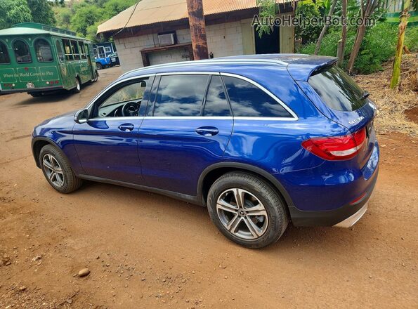WDC0G4JB2JV038718 2018 MERCEDES-BENZ GLC-CLASS Синий Задняя левая четверть
