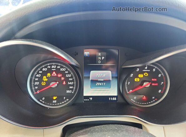 WDC0G4JB2JV038718 2018 MERCEDES-BENZ GLC-CLASS Синий Вид щитка приборов
