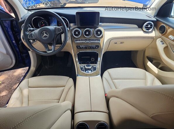 WDC0G4JB2JV038718 2018 MERCEDES-BENZ GLC-CLASS Синий Вид панели приборов