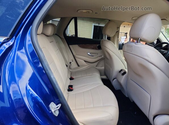 WDC0G4JB2JV038718 2018 MERCEDES-BENZ GLC-CLASS Синий Вид задней части салона