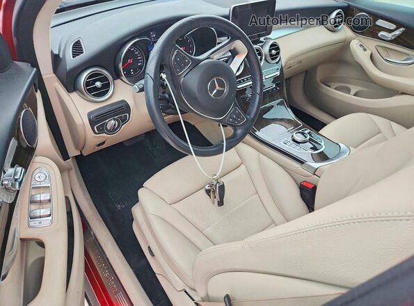 WDC0G4JB3KF529861 2019 MERCEDES-BENZ GLC-CLASS Red Dashboard view