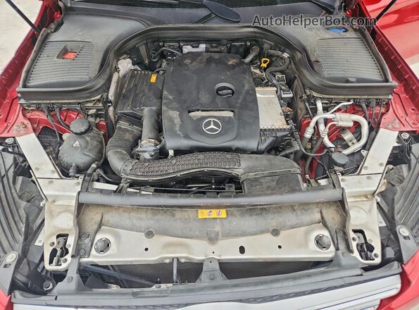 WDC0G4JB3KF529861 2019 MERCEDES-BENZ GLC-CLASS Red Engine compartment view