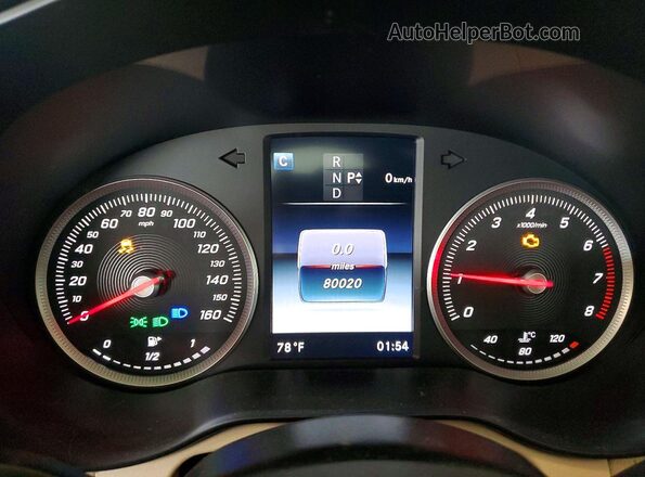 WDC0G4JB4GF071285 2016 MERCEDES-BENZ GLC-CLASS Black Вид щитка приладів