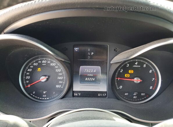 WDC0G4JB5GF064149 2016 MERCEDES-BENZ GLC-CLASS Black Instrument cluster view