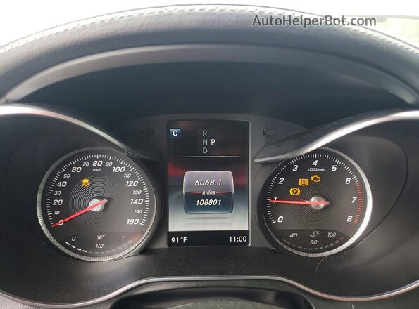WDC0G4JB6HF256164 2017 MERCEDES-BENZ GLC-CLASS Black Instrument cluster view