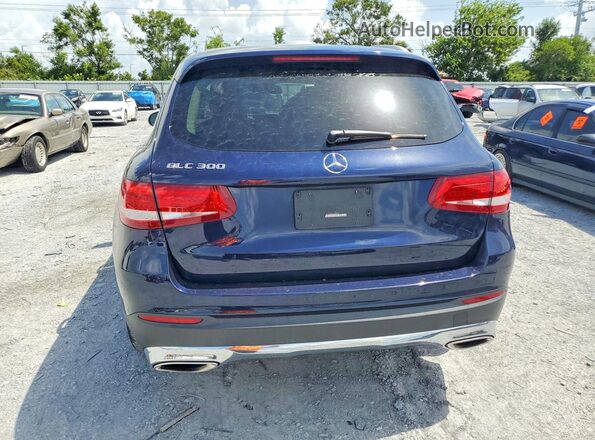 WDC0G4JB6HV004341 2017 MERCEDES-BENZ GLC-CLASS Blue Rear view