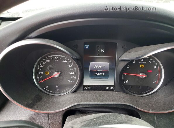 WDC0G4JB7KV132434 2019 MERCEDES-BENZ GLC-CLASS White Widok zestawu wskaźników