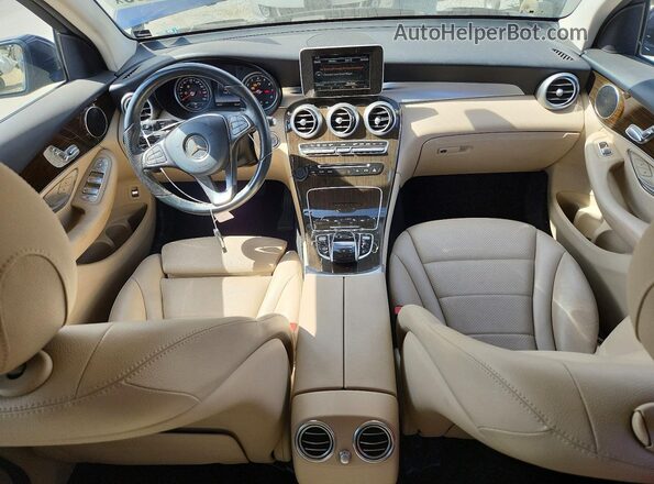 WDC0G4JB8GF007251 2016 MERCEDES-BENZ GLC-CLASS Blue Dashboard view