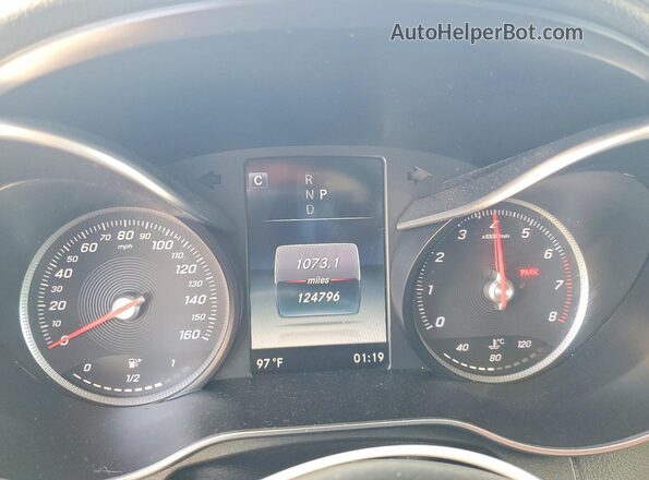 WDC0G4JB8GF095492 2016 MERCEDES-BENZ GLC-CLASS Black Вид щитка приладів