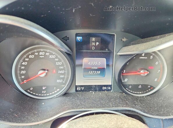 WDC0G4JB8JV086594 2018 MERCEDES-BENZ GLC-CLASS White Widok zestawu wskaźników