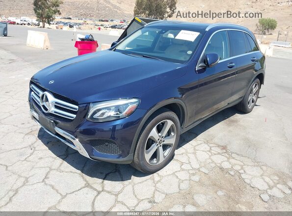 WDC0G4JB9KF564274 2019 MERCEDES-BENZ GLC 300 Blue Առջևի ձախ երեք քառորդ տեսարան