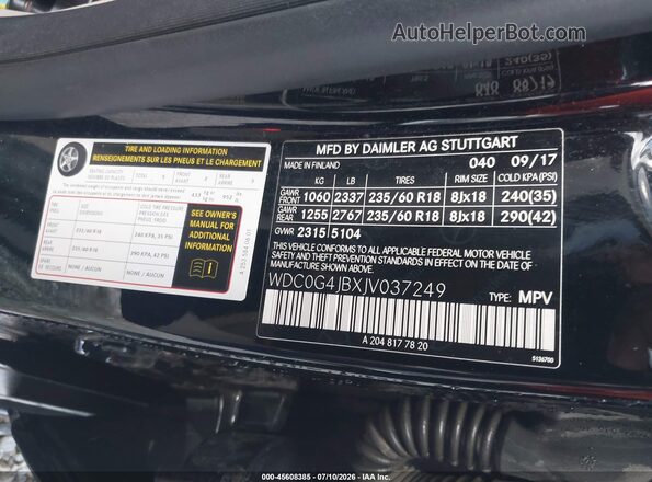 WDC0G4JBXJV037249 2018 MERCEDES-BENZ GLC 300 Black Շարժիչի բաժամունքի տեսք