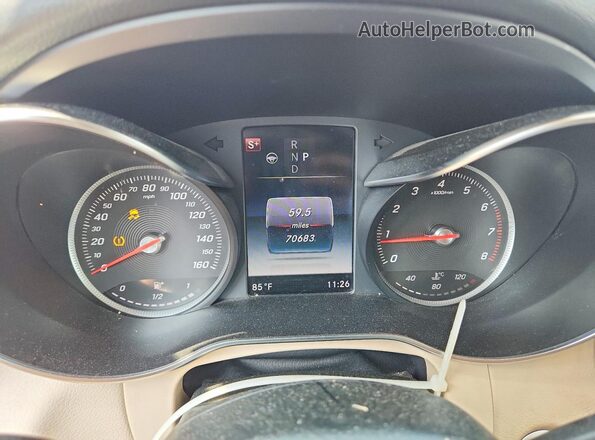WDC0G4KB1GF061375 2016 MERCEDES-BENZ GLC-CLASS Silver Вид щитка приладів