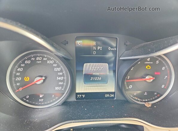 WDC0G4KB1KF661449 2019 MERCEDES-BENZ GLC-CLASS Blue ხელსაწყოთა პანელის ხედი