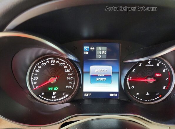 WDC0G4KB1KV133433 2019 MERCEDES-BENZ GLC-CLASS Blue Вид щитка приладів