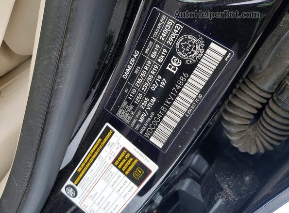 WDC0G4KB1KV174886 2019 MERCEDES-BENZ GLC-CLASS Black Панорамний вид салону 360°