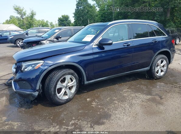 WDC0G4KB2HV004349 2017 MERCEDES-BENZ GLC 300 Синий Передняя левая четверть