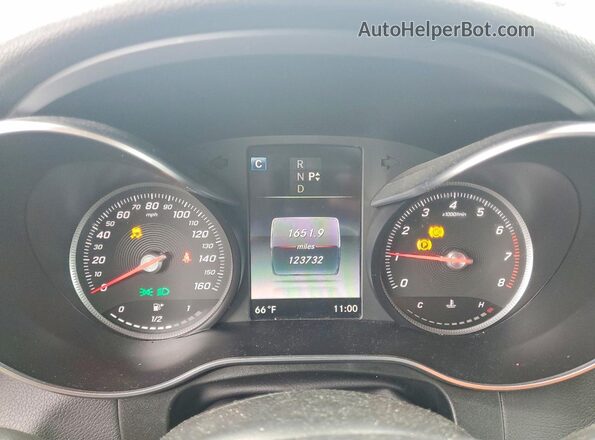 WDC0G4KB2JV055663 2018 MERCEDES-BENZ GLC-CLASS White Instrument cluster view