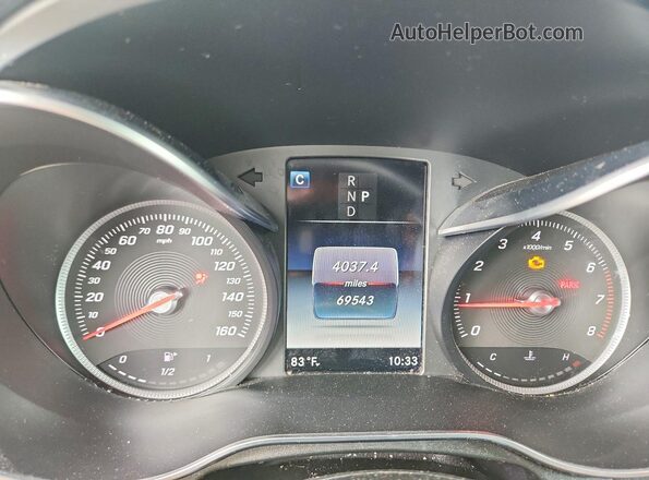 WDC0G4KB3JV080278 2018 MERCEDES-BENZ GLC-CLASS Black Instrument cluster view