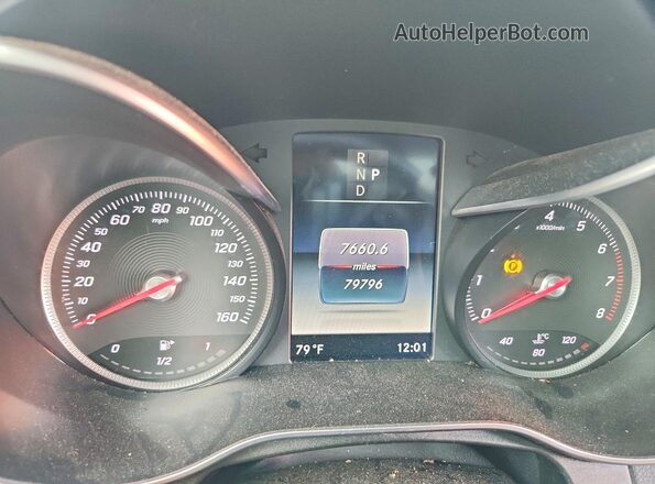 WDC0G4KB4HF156854 2017 MERCEDES-BENZ GLC-CLASS Gray Instrument cluster view