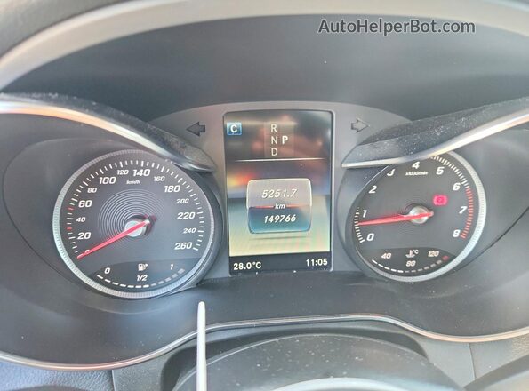 WDC0G4KB4HF225221 2017 MERCEDES-BENZ GLC-CLASS Черный Вид щитка приборов