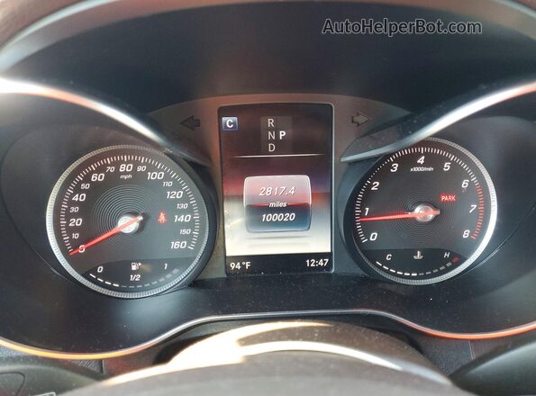 WDC0G4KB4JV072125 2018 MERCEDES-BENZ GLC-CLASS Blue Вид щитка приладів