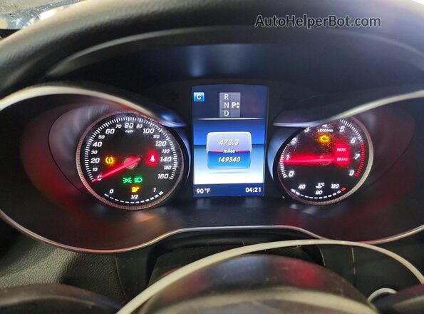 WDC0G4KB5GF098381 2016 MERCEDES-BENZ GLC-CLASS Black Widok zestawu wskaźników