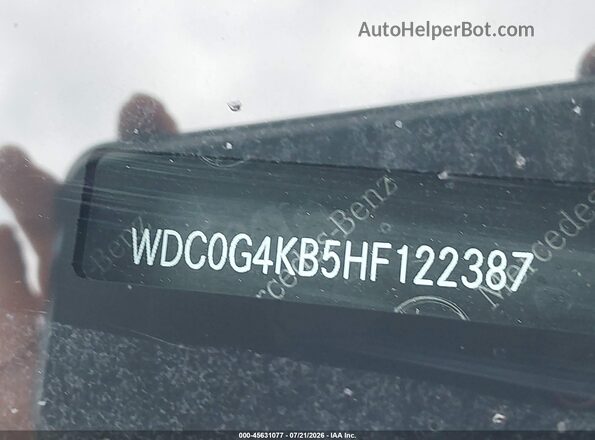 WDC0G4KB5HF122387 2017 MERCEDES-BENZ GLC 300 White Вид підкапотного простору
