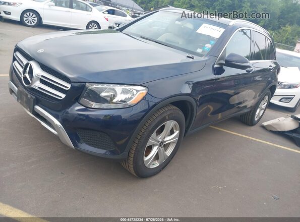 WDC0G4KB5JV067306 2018 MERCEDES-BENZ GLC 300 Синий Передняя левая четверть