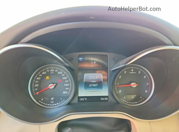 WDC0G4KB5KV182120 2019 MERCEDES-BENZ GLC-CLASS White Widok zestawu wskaźników