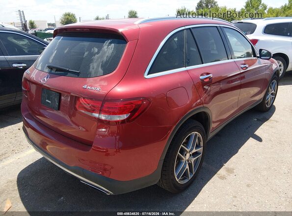 WDC0G4KB6GF017209 2016 MERCEDES-BENZ GLC 300 Красный Задняя правая четверть