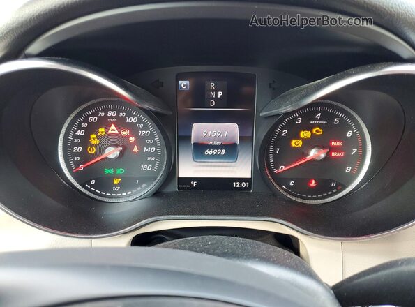 WDC0G4KB6JV092182 2018 MERCEDES-BENZ GLC-CLASS Burgundy Instrument cluster view