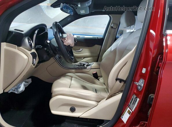 WDC0G4KB6JV092182 2018 MERCEDES-BENZ GLC-CLASS Burgundy Front interior view