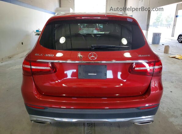 WDC0G4KB6JV092182 2018 MERCEDES-BENZ GLC-CLASS Burgundy Rear view