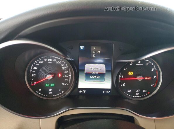 WDC0G4KB7HF268046 2017 MERCEDES-BENZ GLC-CLASS White Widok zestawu wskaźników