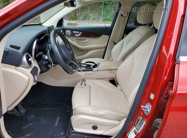 WDC0G4KB8HF259808 2017 MERCEDES-BENZ GLC-CLASS Red Widok wnętrza z przodu