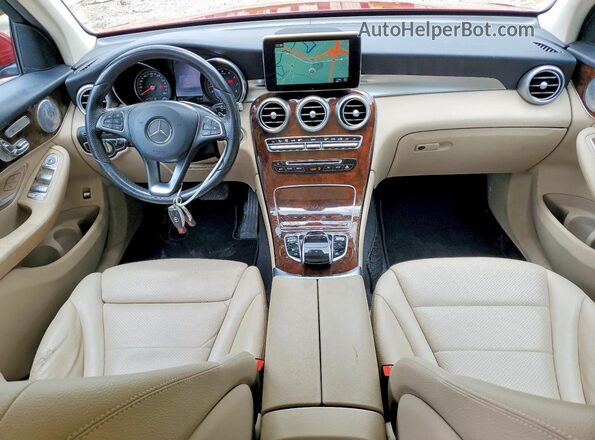 WDC0G4KB8HF259808 2017 MERCEDES-BENZ GLC-CLASS Red Widok deski rozdzielczej