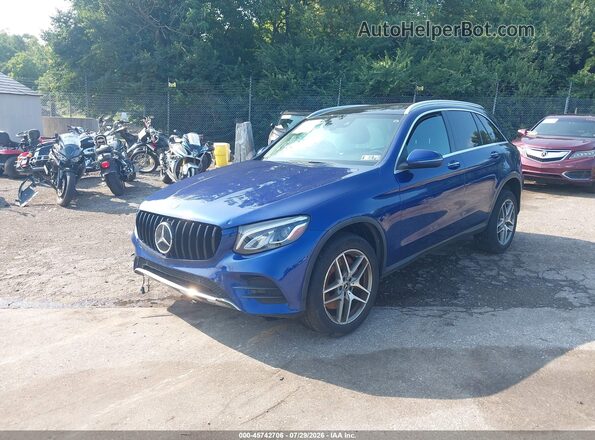 WDC0G4KB8JV051567 2018 MERCEDES-BENZ GLC 300 Blue წინა მარცხენა ხედი სამი მეოთხედიდან