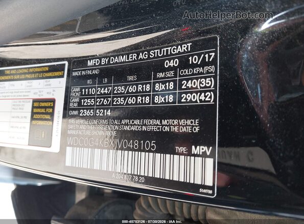 WDC0G4KBXJV048105 2018 MERCEDES-BENZ GLC 300 Black Engine compartment view