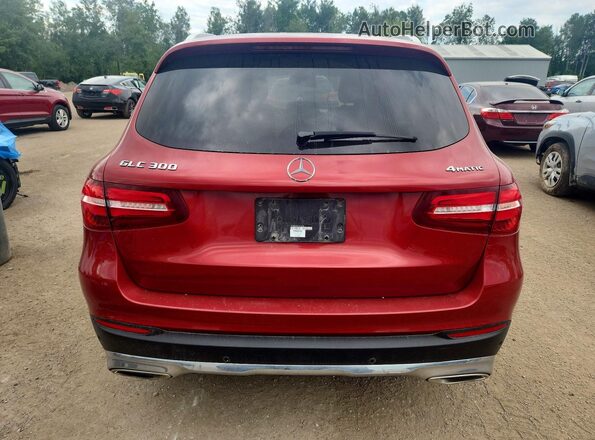 WDC0G4KBXKV127209 2019 MERCEDES-BENZ GLC-CLASS Red Widok z tyłu