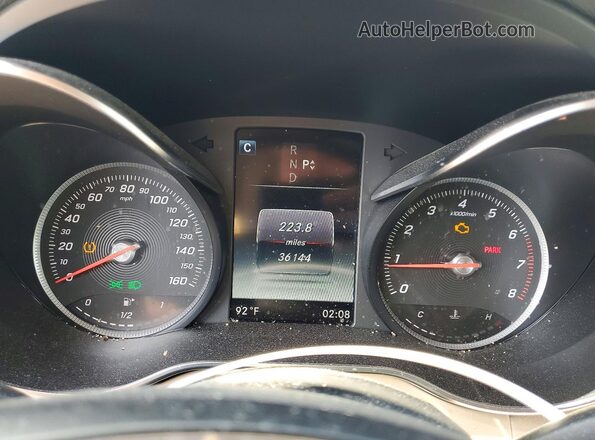WDC0G4KBXKV184994 2019 MERCEDES-BENZ GLC-CLASS White Instrument cluster view