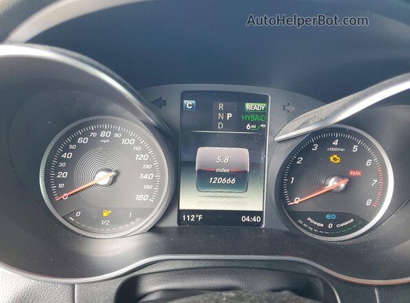 WDC0G5EB4KF537788 2019 MERCEDES-BENZ GLC-CLASS Gray Вид щитка приладів