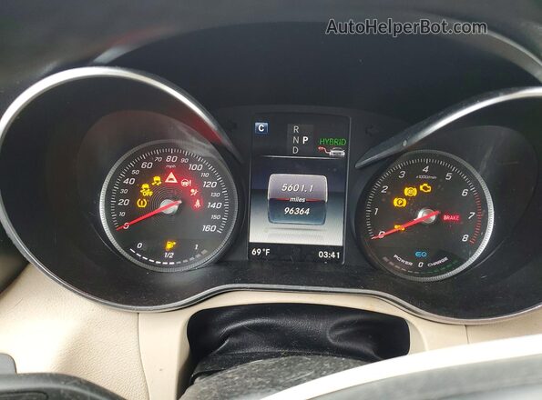 WDC0G5EB4KF614496 2019 MERCEDES-BENZ GLC-CLASS White Widok zestawu wskaźników