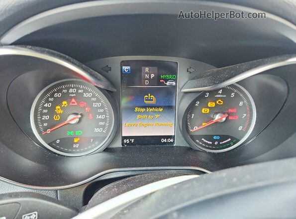 WDC0G5EB6KF586975 2019 MERCEDES-BENZ GLC-CLASS White Սարքավորումների վահանակի տեսք