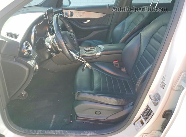 WDC0G5EB9KF596366 2019 MERCEDES-BENZ GLC-CLASS White Front interior view