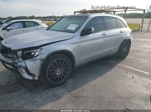 WDC0G6EB1HV007606 2017 MERCEDES-BENZ AMG GLC 43 Серебряный Передняя левая четверть