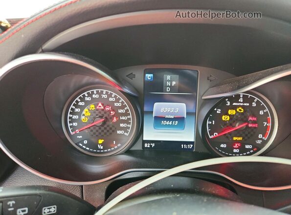 WDC0G6EB9HF147400 2017 MERCURY GLC White Widok zestawu wskaźników